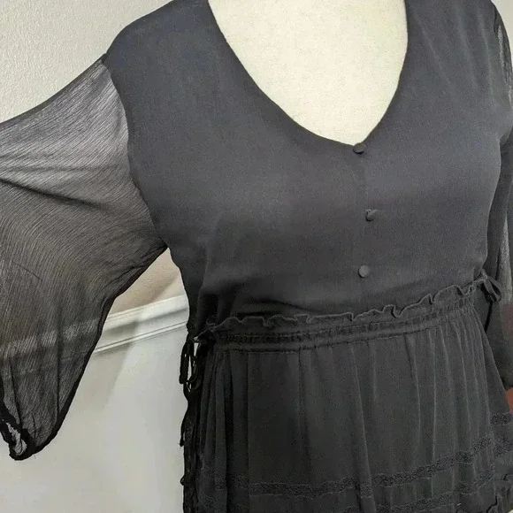 2/$10 Cato Black Mini Dress - Picture 3 of 9
